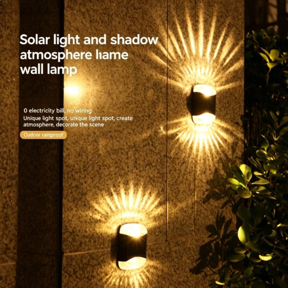 Solar Led Lights Outdoor Garden Lights Solar Step Deck Light Lamp Sunlight Courtyard Decor Solar Garden Lamp Wall Lighting