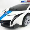 Electric Rotating Police Car Toy with Sound, Light, and Deforming Stunt Features