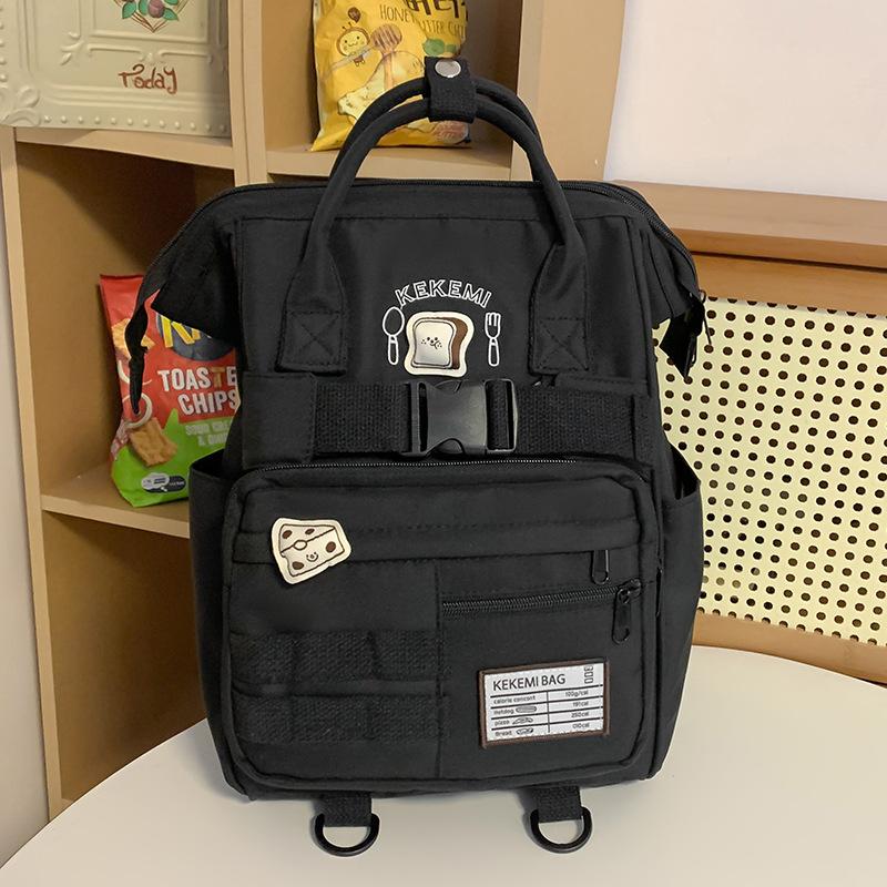 

School Bag Children Elementary School Girls Junior High School Students Alphabet High School Students Handbagss чорний