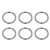 50Pcs Metal Rings Sturdy   Rustproof Exquisite Wide Application Metal O Rings for Clothes Bag Backpack