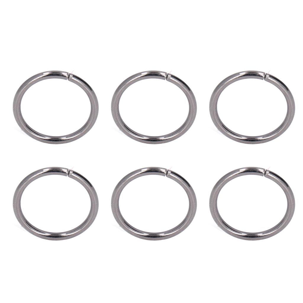 50Pcs Metal Rings Sturdy   Rustproof Exquisite Wide Application Metal O Rings for Clothes Bag Backpack