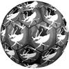 1pc Dance Black White Theme Soccer Ball Football, Size 5, Lightweight PVC, Outdoor Training Soccer Ball,Gift J61411
