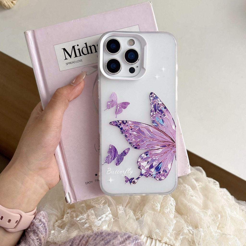INS Butterfly Phone Case for iPhone 17 Pro Max and iPhone 14/13 - Soft, Stylish Design