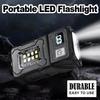 Mini Lampe Torche LED COB Portable Arrière Angle Réglable Double Lumière Chargée par USB Modes d'Éclairage Multiples Mains Libres Multifonctionnel
