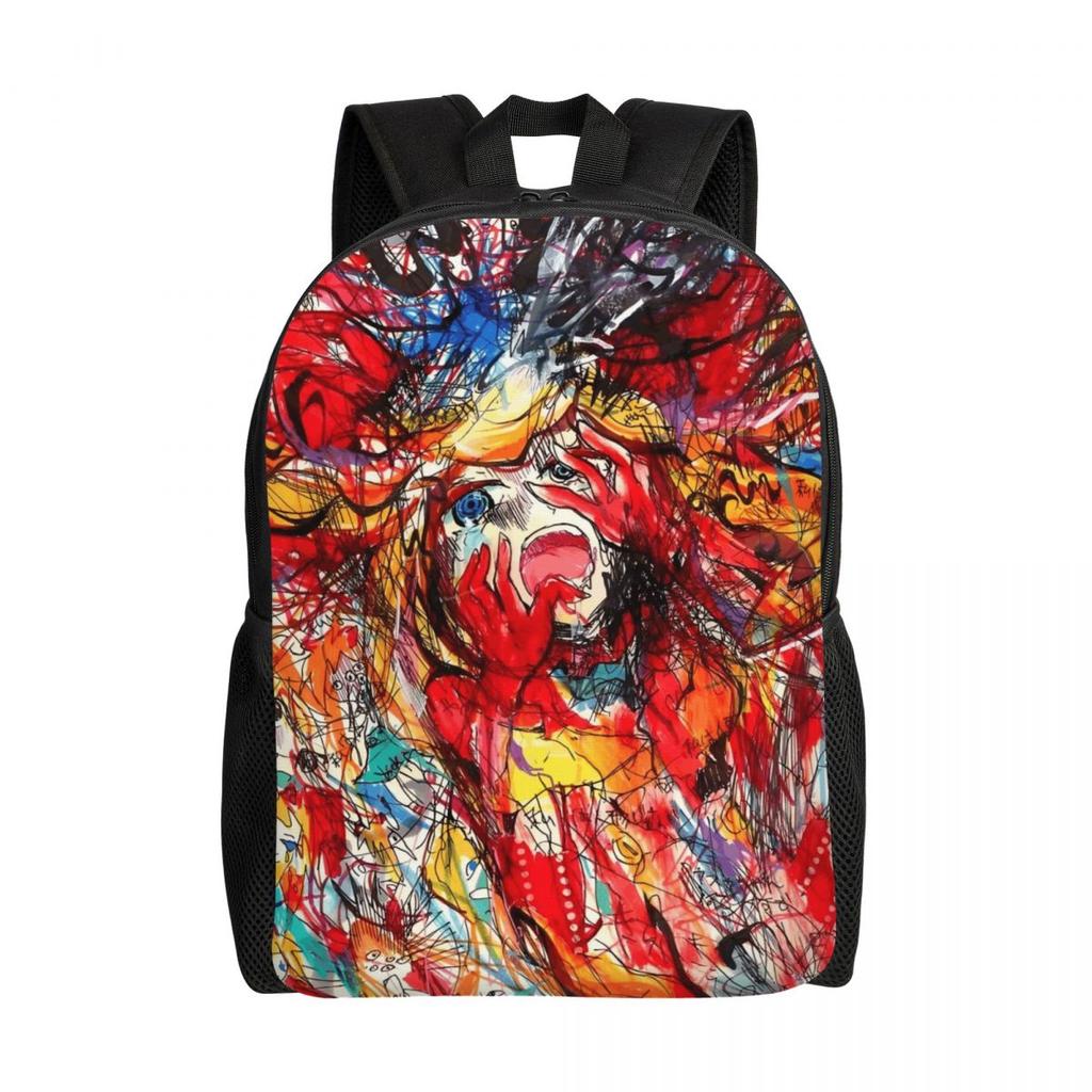 Custom Japanese Anime E-Evangeliones Laptop Backpack Women Men Casual Bookbag for School College Student Classical Bag