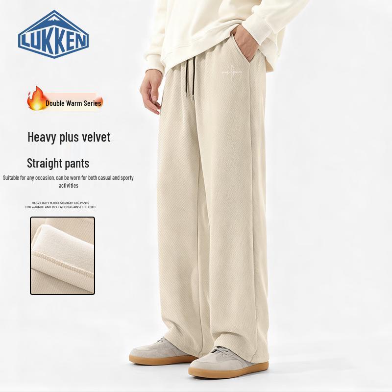 LUKKEN Men's Fleece-Lined Winter Casual Pants