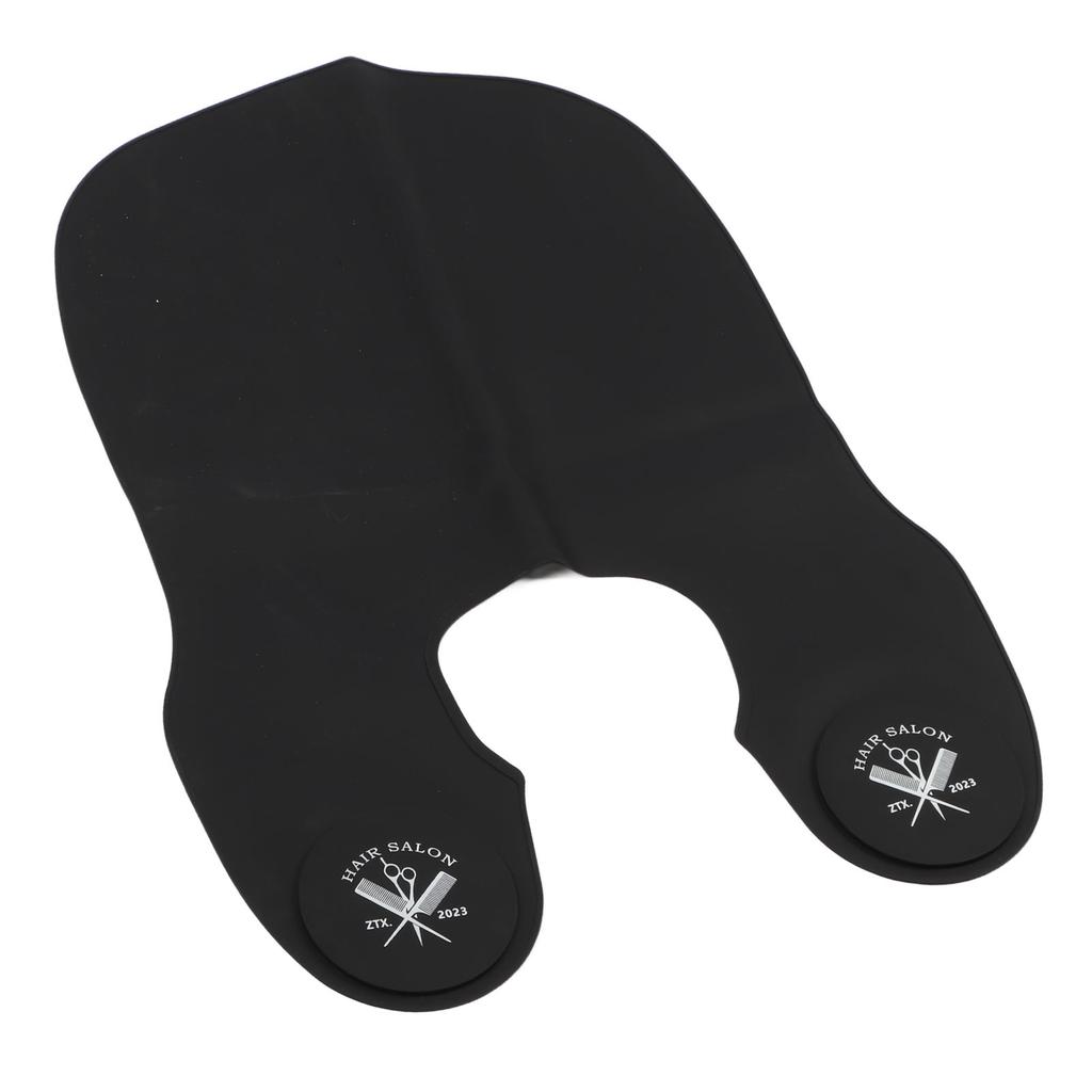 Podložka na stříhání vlasů Černá Vodotěsná Silikonová Velká Velikost Salon Kadeřnictví Stříhací Límec