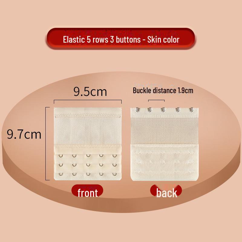 Extensie elastică pentru sutien cu cataramă din oțel inoxidabil - 2x3, 3x3, 4x4 rânduri