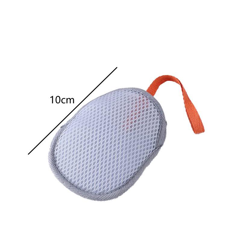 Bath Cleansing Foaming Net Double-Sided Soap Bag Body Exfoliating Scrubber Sponges Bathroom Mesh Soap Pocket