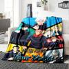 Name Custom Jujutsu Kaisen Print Flannel Blanket High Quality Warm Comfortable Cover for All Seasons Perfect for Gifts Home Decor