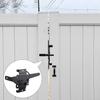 WellMade Heavy Duty Self-Locking Gate Latch for Wooden Fence, Post Mount Automatic Gravity Lever Door Latches for Garden Outdoor/Pool Gate, Metal