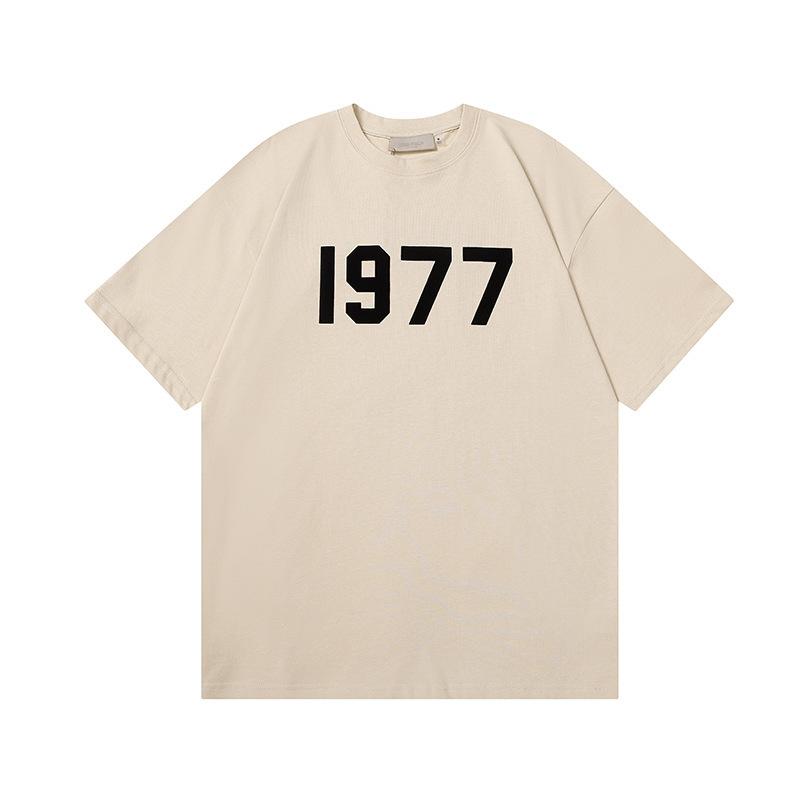 Three-dimensional flocking 1977 men's and women's American high street hoodie sweater trousers casual suit