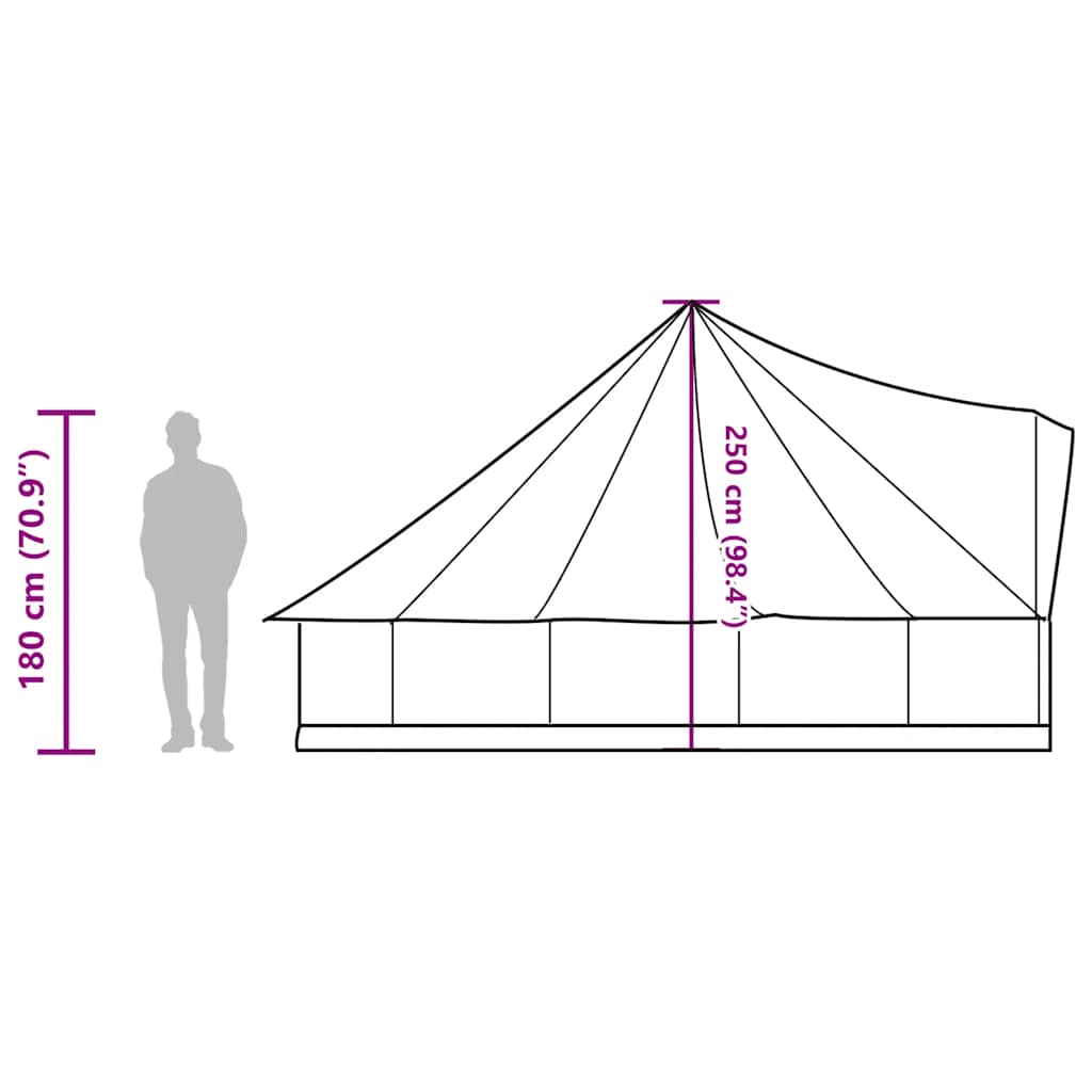 Tipi Family Tent for 8 Persons Blue Waterproof