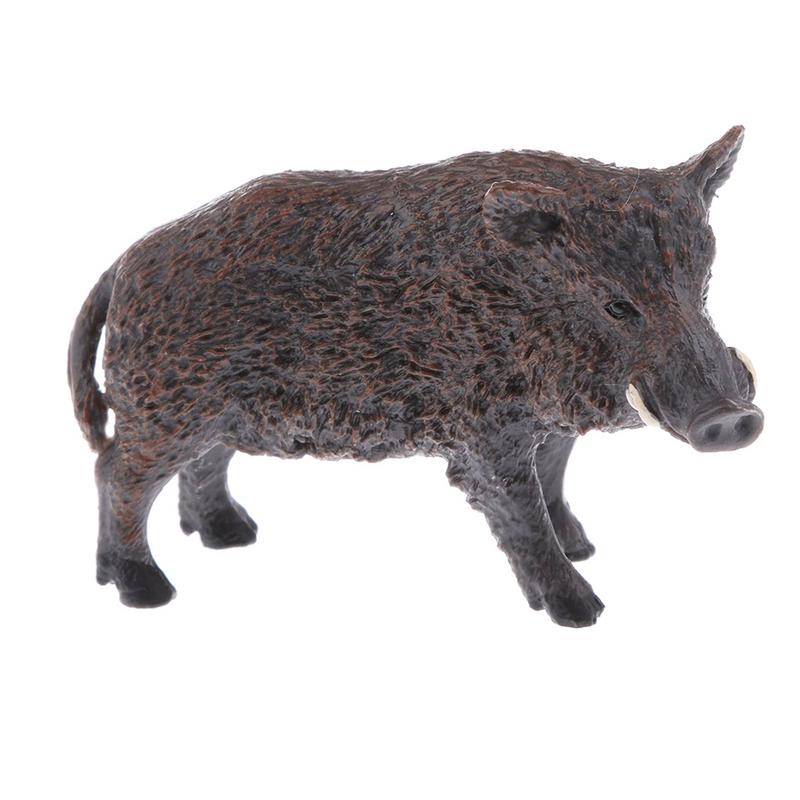 Realistisches Wildschwein-Tiertier-Modell Simulierte Wildschwein-Actionfiguren Pädagogische und Sammler-Spielzeuge für Tierliebhaber Geburtstagsgeschenke