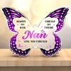 2D Flat "Nan" Acrylic Butterfly-Shaped Keepsake Decorations Plaque, Thanksgiving Gifts, Suitable for Wall Decoration, Porch, Room, Villa, Accents Homz