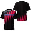 Fashion Trend Men's Table Tennis T-Shirt Men's Summer Tennis Badminton T-Shirt Top Table Tennis Club Quick Dry Short Sleeve