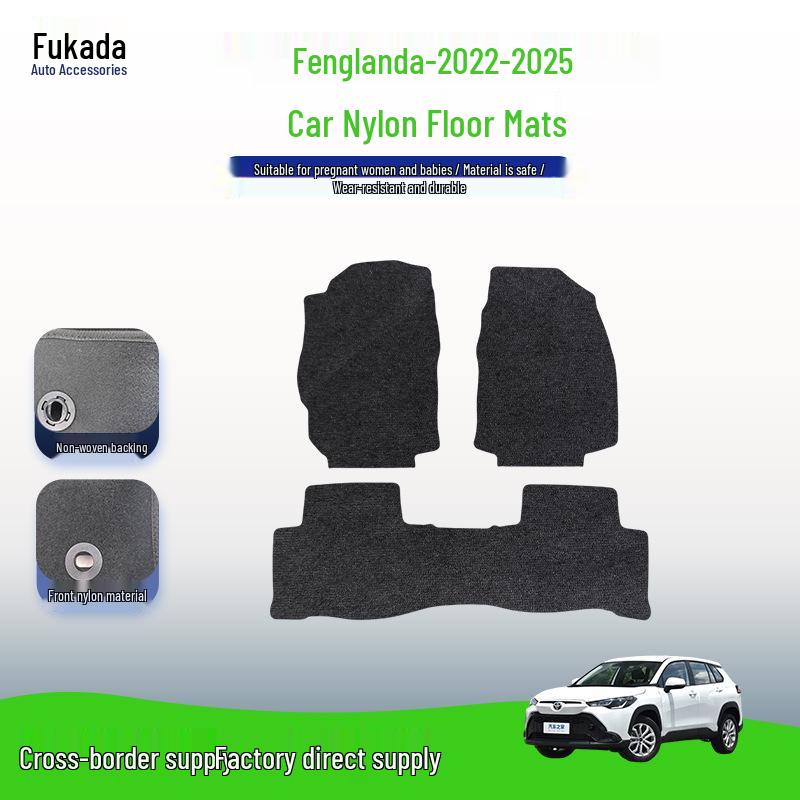 Nylon Floor Mats for Toyota Frontlander 22-25: Durable & Wear-Resistant