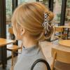 Vintage Ribbon Bow Hair Claw Zinc Zinc Alloy Balletcore Hairpin Retro Bowknot Hair Clip  Makeup Hair Clips