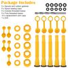 5 Set Gas Can Nozzle With Screw Collar Caps Anti Spill Gas Can Vent Replacement Gas Can Spouts For Most 1/2/5/10 Gal Can