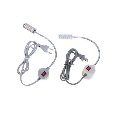 1Pc 10/20/30 Led Sewing Machine Lamp 360 Flexible Adjustable Gooseneck Work Lamp Industrial Lights With Base For Workbench