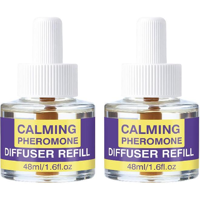 Cat Calming Diffuser Refills, 8 Pack Pheromones for Cats Refill Long-Lasting 240-Day Supply Pheromone to Calm Cat Soothing Anxiety Stress 48