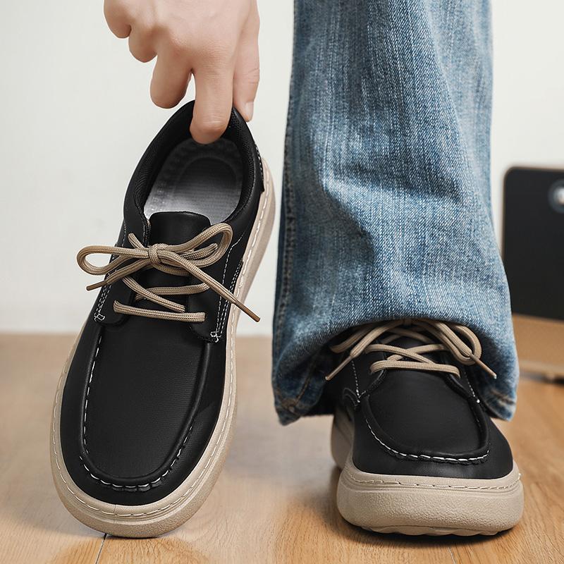 Neue Herren-Freizeit-Sportschuhe, Übergröße, dicksohlige, leichte Herren-Laufschuhe, Outdoor-Wandern, Punk-Herren-Slipper, Trainer