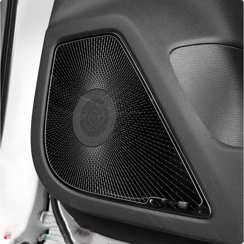 For Mitsubishi Outlander   2024 Interior Car Door Audio Speaker Cover Sticker Panel Loudspeaker Horn Trims Accessories