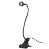3W 360 Degree Rotation USB Metal Flexible Neck Warm White Light LED Light with Switch & Clip(Black)