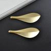 Solid Leaf Shaped Cabinet Wardrobe Closet Door Knob Furniture Hardware Pull Handle Drawer Handles