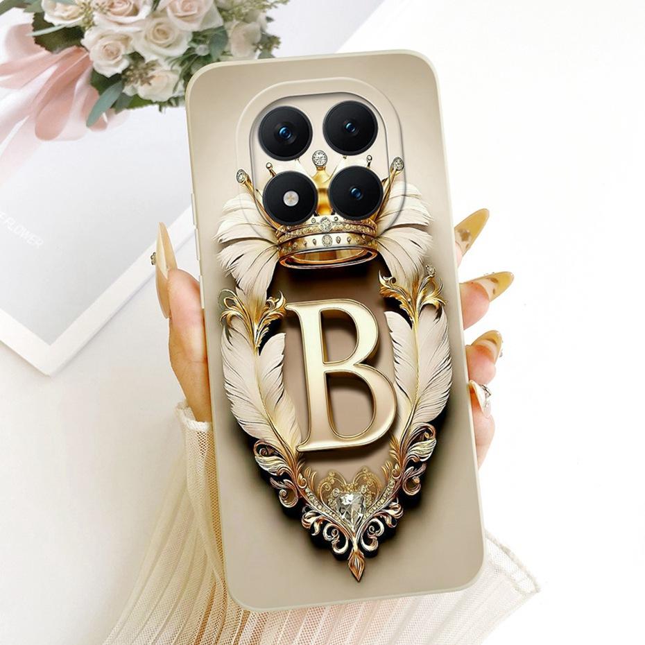 Fashion Crown Letter Phone Case For Xiaomi Redmi Note 15 Pro Plus Soft Silicone Cases For Redmi Note 15 Pro 5G 15Pro+ Bumpers