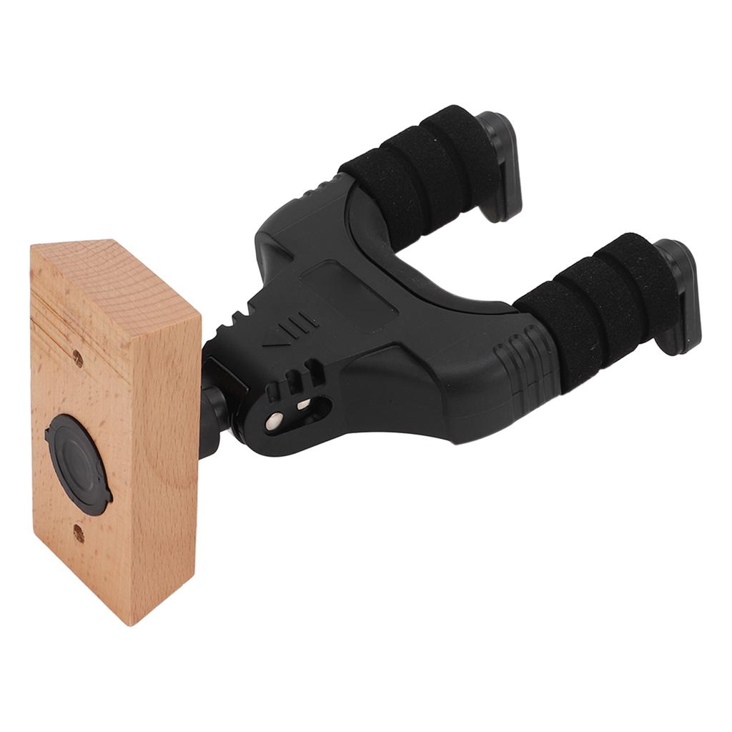 Guitar Wall Mount Holder Rack Hook Keeper Support Bracket Self Locking for Instrument