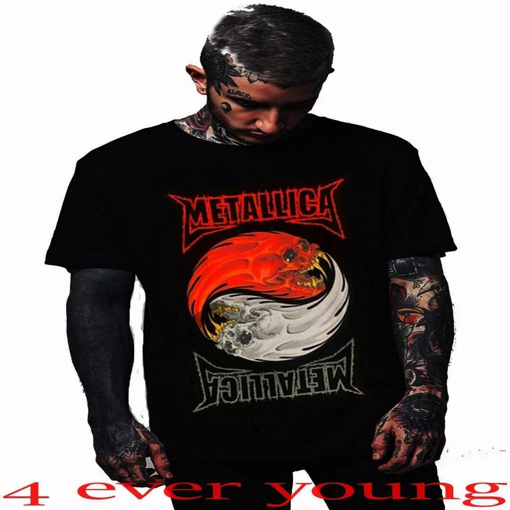 METALLICA YIN YANG PUNK HARD ROCK CLASSIC T SHIRTS  SIZES Unisex T-Shirt S
