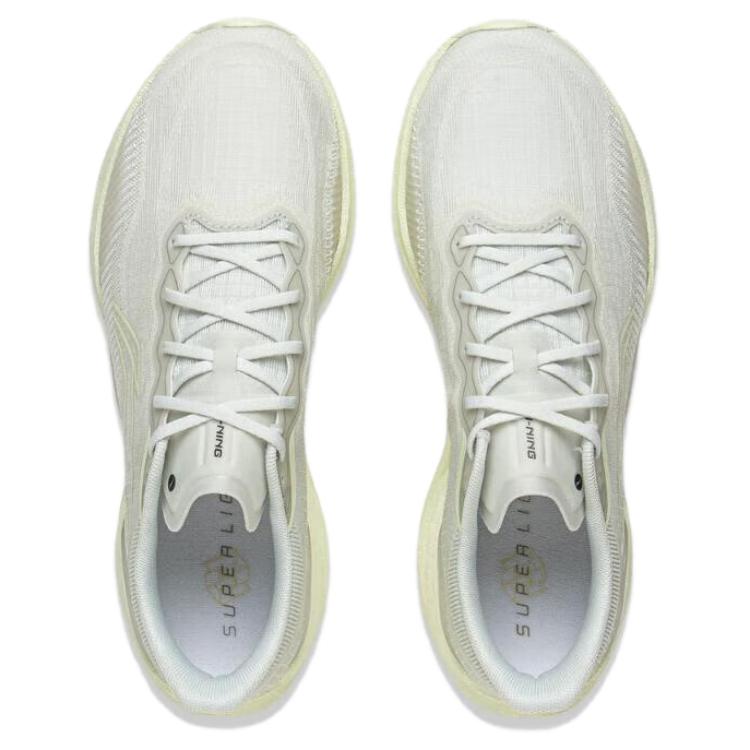 Li Ning Ultra Light 22 Racing Leichte Dämpfende Laufschuhe Damen Sneaker Hellgrau ARBV002-52