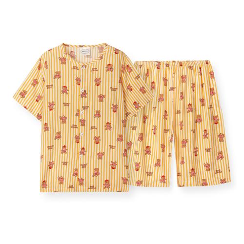 

[ORCITE] Summer Peanut Bear Short-Sleeve Top & Bottom Set F115 [Shipped from Korea] 100% Authentic S