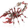 QUXOZHLU 3D 3D Puzzle Miniature DIY Scorpion 3D Puzzle for Handmade Educational 3D Birthday Assembly Craft 3D Metal Model Kit Puzzle, Kit, Model,