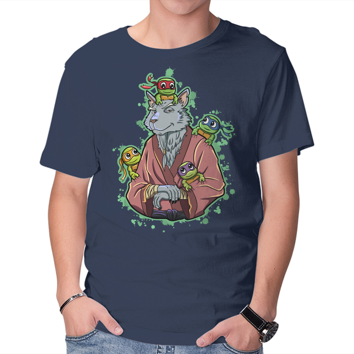 Unisex Crew Neck T-Shirt My Master My Dad Graphic Short Sleeve Casual Tee XXL