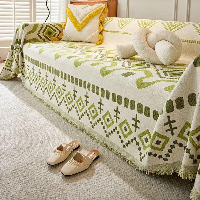 Bohemian Chenille Sofa Cover Cloth Sofa Blanket Cover Full Cover Universal Couch Towel Cover Dust Proof Sofa Cushion Cover