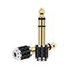 Auditory Connector 3.5mm Female to 6.35mm Male Conversion Adapter for Home Theaters