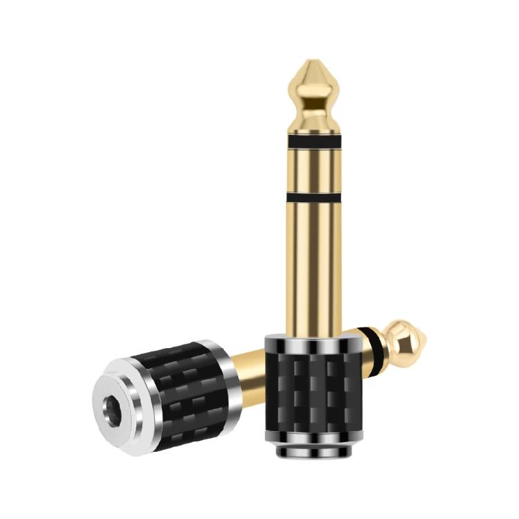 Auditory Connector 3.5mm Female to 6.35mm Male Conversion Adapter for Home Theaters