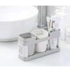 Elektrische Zahnbürsten Organizer Halter Verdickter Boden Unabhängige Fächer Robust Schlicht Wasserablauf Zahnbürsten Zahnpasta Ständer