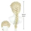 REEWES ELSA Princess Wig White Beige Long Braid Wig Movie Frozen COSPLAY Heat Resistance Synthetic Hair Anime Hallowee Costume