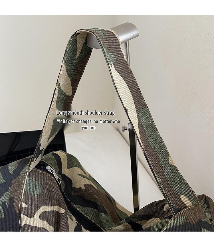 Borsa Boston in Tela Camouflage 2025: Grande Capacità Pendolare & Casual Stile Cuscino a Tracolla