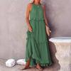 Summer new style holiday style ruffled long section, European and American style elegant swing beach skirt