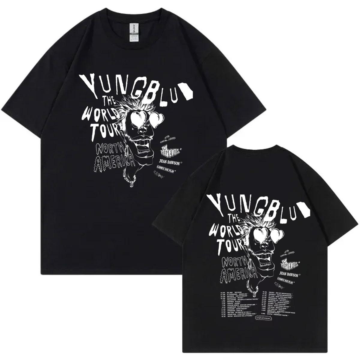 

Yungblud Concert Tour Graphic T Shirts Unisexs Womens Fashion Vintage Short Sleeve Tshirt High Quality Cotton Oversized Tshirts L
