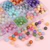 8mm Colorful Glass Crack Beads For Jewelry Making DIY Necklace Bracelet Phone Chain Lighting