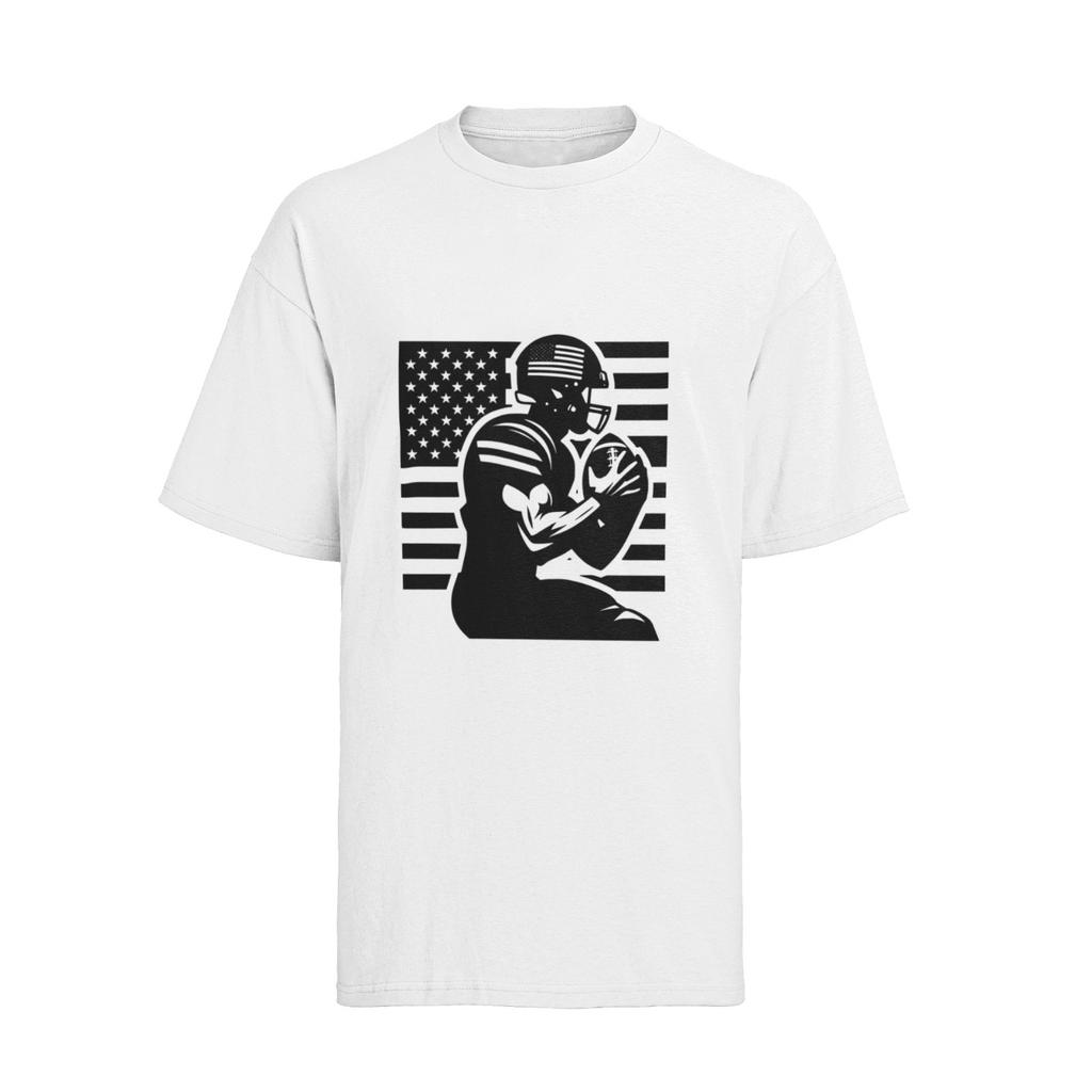 Herren Bio Baumwolle T-Shirt Mens Womens Tees Top Sport Motive American Football Super Bowl USA