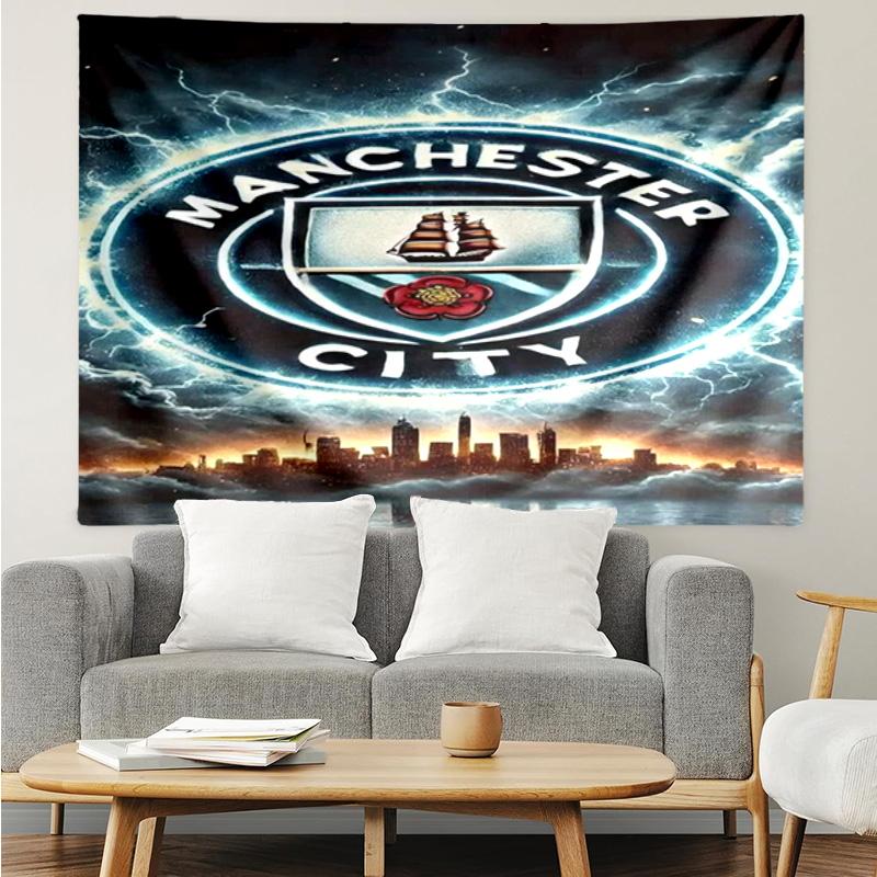 City Football Club Printed Printed Tapestry, for Bedroom,Livingroom, dormitory, Large Wall Decor, Fabric Decor Fan Birthday Gifts