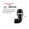 UPVC Fish Tank Plumbing Fittings: Hard Water Pipe Connector & Elbow Tee (Black)