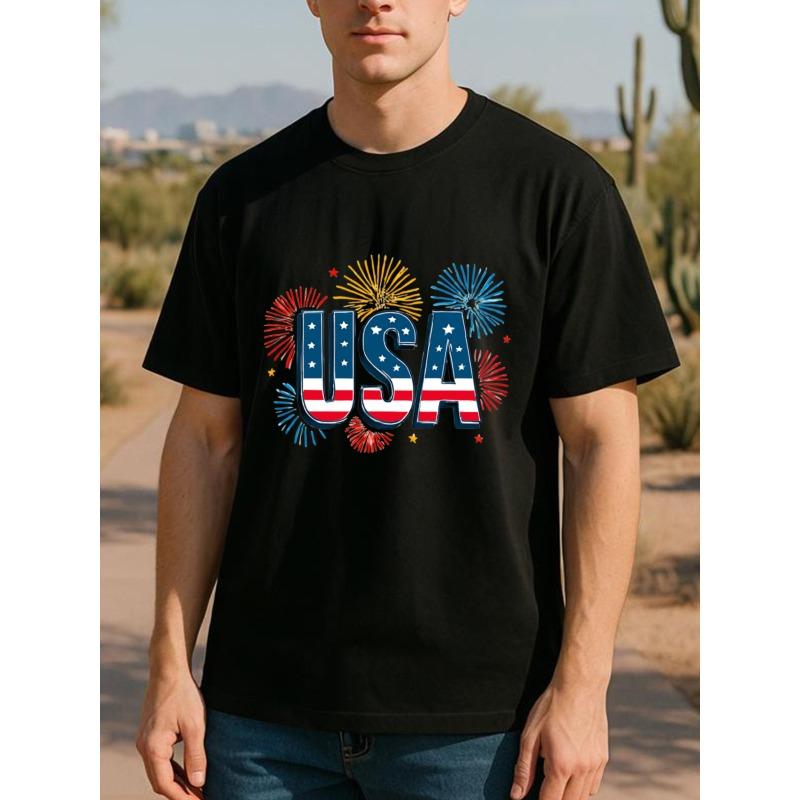 

European Size Men S Printed Short-Sleeved T-shirt | High-Quality Pure, Breathable, Machine Washable, Suitable as a Gift, Casual Crew Neck 4XL