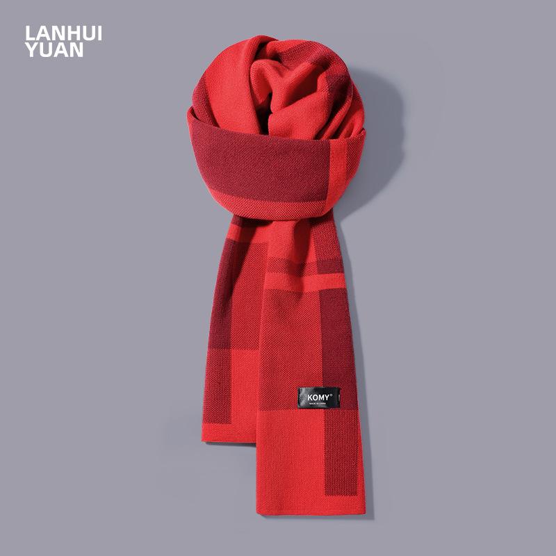 

Мужской зимний теплый шарф, защита от холода, защита шеи, современная атмосфера, универсальный шарф-шаль, женские новые модели No specification